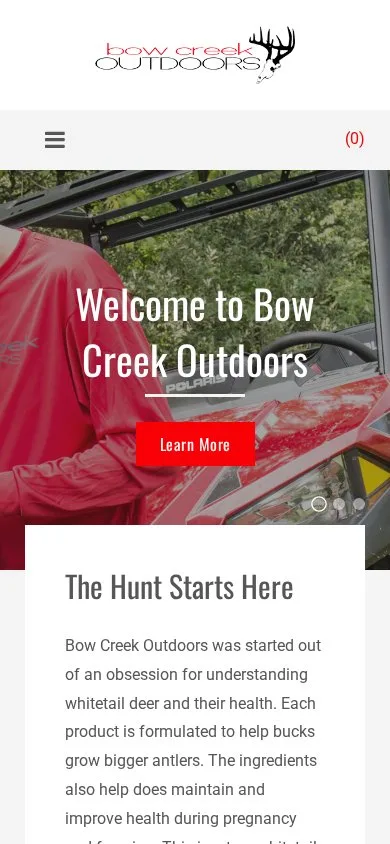 Bow Creek Outdoors on mobile