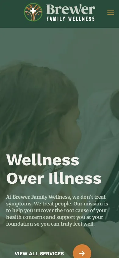 Brewer Family Wellness on mobile