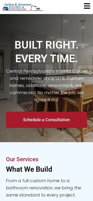 Carlton B. Geesaman, Inc. on mobile