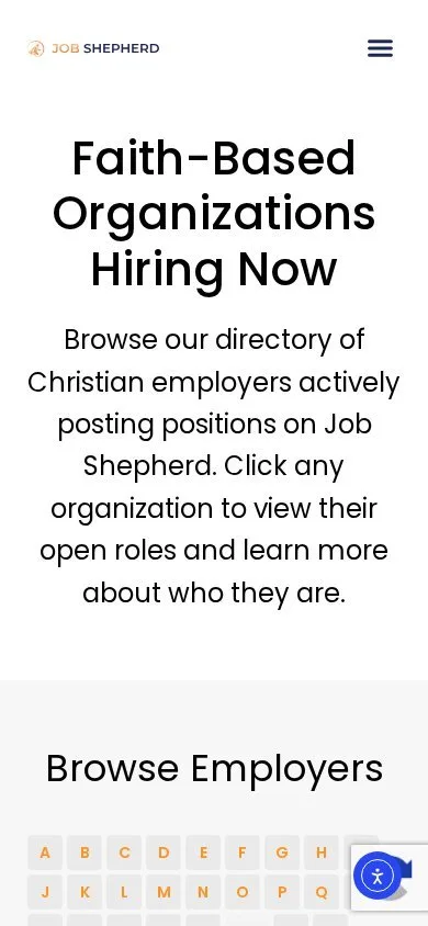 The real employer side: where businesses post jobs and manage applicants on their own branded portal. on mobile