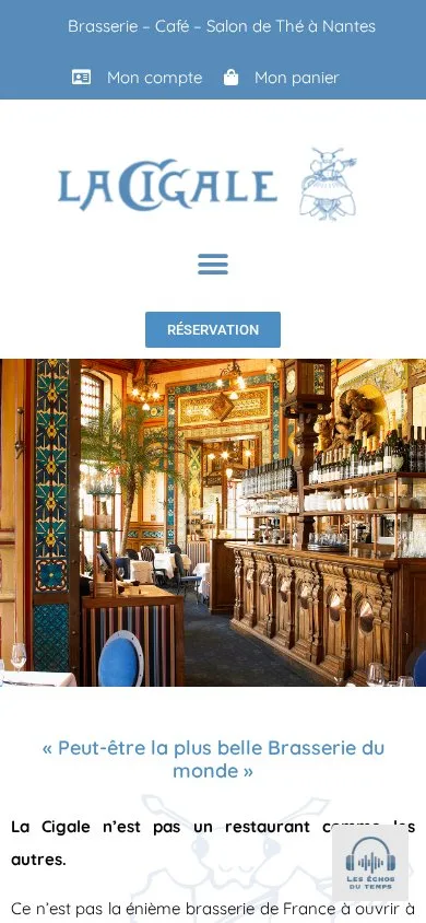 La Cigale on mobile