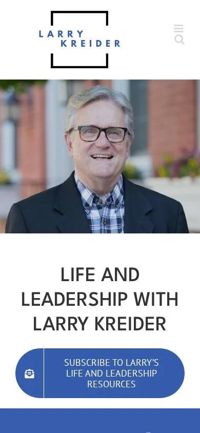 Larry Kreider on mobile