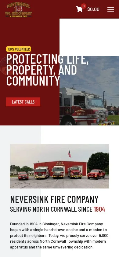 Neversink Fire Company on mobile