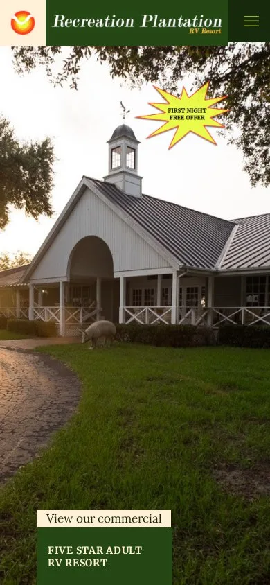 Recreation Plantation on mobile