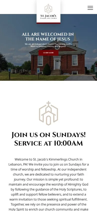 St. Jacob's Kimmerlings Church on mobile