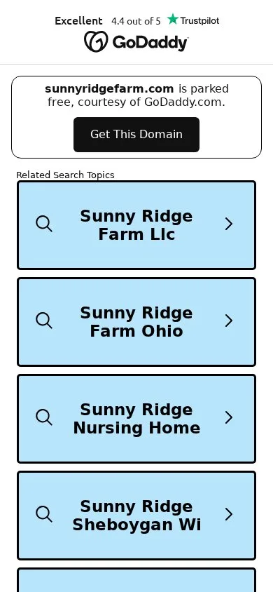 Sunny Ridge Farm on mobile